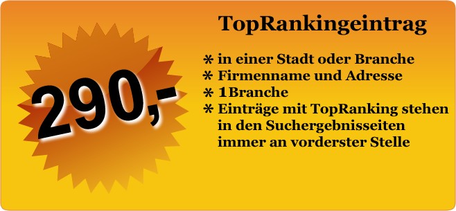 TopRankingeintrag bestellen