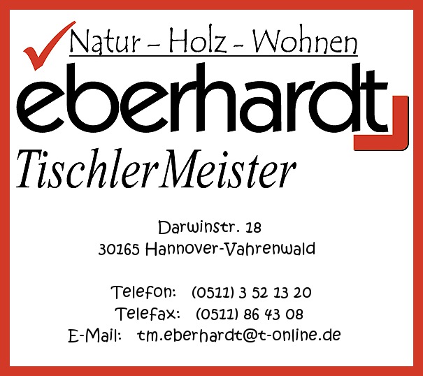 Eberhardt, Tischler-Meister