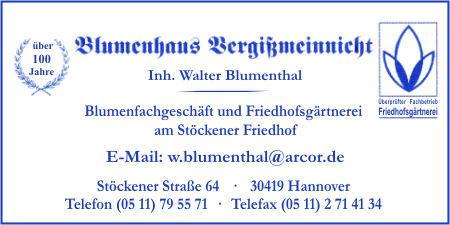 Blumenhaus Vergimeinnicht Inh. Walter Blumenthal