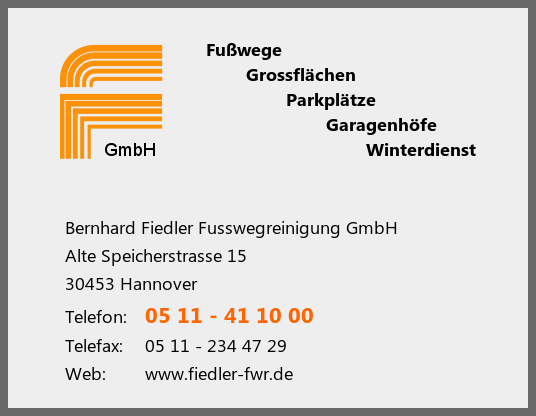 Bernhard Fiedler Fusswegreinigung GmbH