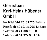 Gerstbau Karl-Heinz Hbener GmbH