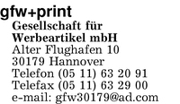 Gfw + Print Gesellschaft fr Werbeartikel mbH