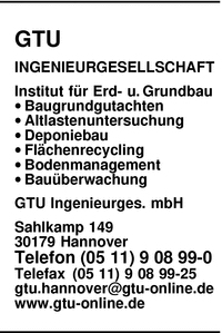 GTU Ingenieurgesellschaft mbH