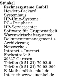 Stnkel Rechnersysteme GmbH