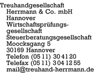 Treuhandgesellschaft Herrmann & Co. mbH Wirtschaftsprfungs-Gesellschaft, Steuerberatungsgesellschaft