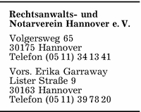 Rechtsanwalts- und Notarverein Hannover e. V.