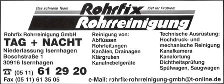 Rohrfix Rohrreinigungs GmbH