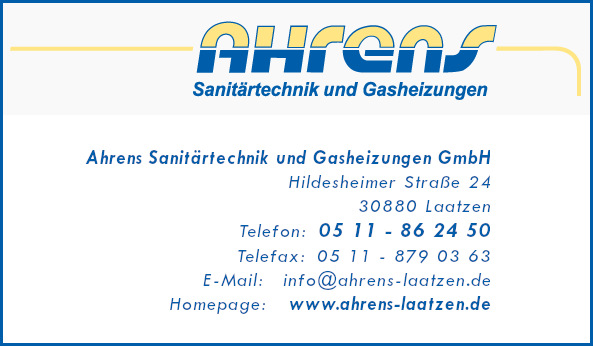 Ahrens Sanitrtechnik und Gasheizungen GmbH