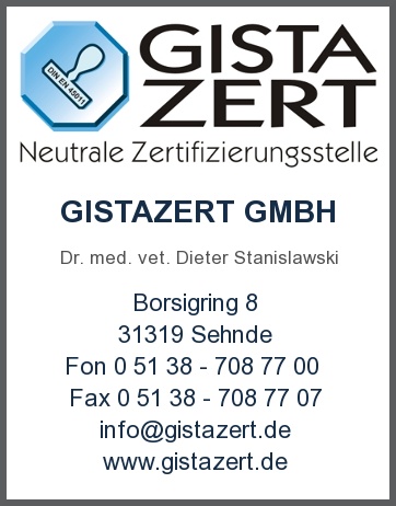 GISTAZERT Gissel & Stanislawski Zertifizierungs GmbH