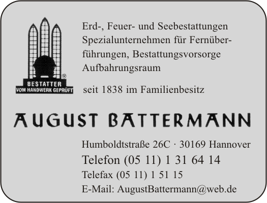 Bestattungen August Battermann