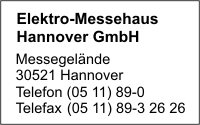 Elektro-Messehaus Hannover GmbH