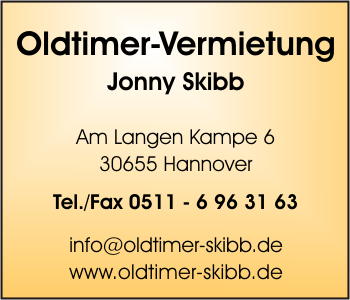 Oldtimer-Vermietung Jonny Skibb