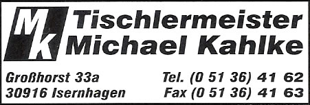 Kahlke, Michael Tischlermeister