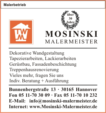 Malermeister Mosinski