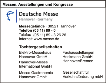 Deutsche Messe AG Hannover