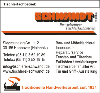 Tischlereifachbetrieb Schwandt