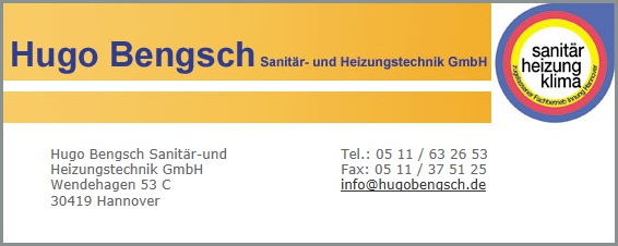 Bengsch Sanitär- und Heizungstechnik GmbH, Hugo