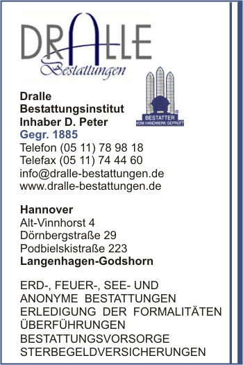 Dralle Bestattungsinstitut, Inh. D. Peter