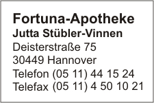 Fortuna-Apotheke Jutta Stübler-Vinnen