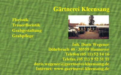 Grtnerei Kleensang Inh. D. Wegener