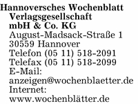 Hannoversches Wochenblatt Verlagsgesellschaft mbH & Co. KG