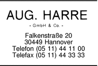 Harre GmbH & Co., Aug.