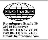 HEMRO Tech GmbH Agentur fr technische Produkte
