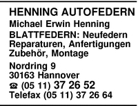 Henning Autofedern, Michael Erwin Henning