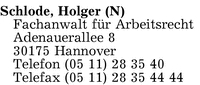 Schlode, Holger