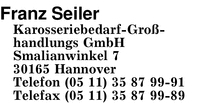 Seiler Karosseriebedarf-Gro�handlungs GmbH, Franz