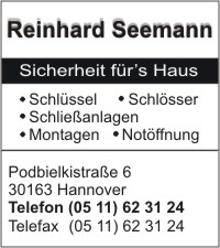Schlüsseldienst Sicherheit für's Haus Reinhard Seemann