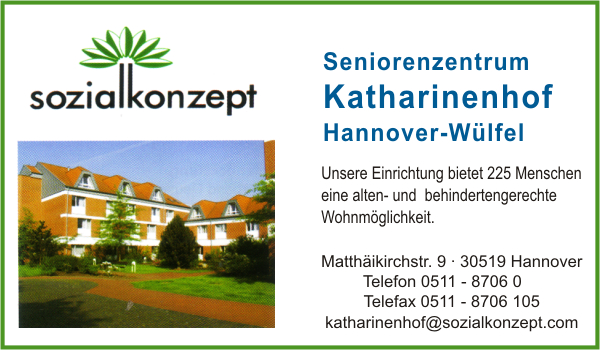 sozialkonzept Seniorenzentrum Katharinenhof Hannover-Wlfel