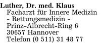 Luther, Dr. med. Klaus
