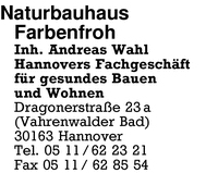 Naturbauhaus Farbenfroh