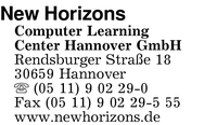 New Horizons Computer Learning Center Hannover GmbH