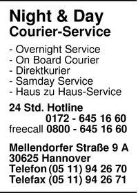 Night & Day Courier-Service