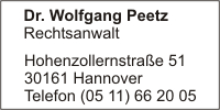 Peetz, Dr. Wolfgang