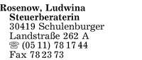 Rosenow, Ludwina