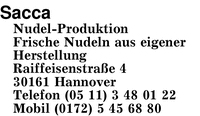 Sacca Nudel-Produktion