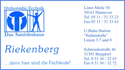 Sanit�tshaus W. Riekenberg Inh. Thomas Riekenberg e. Kfm.