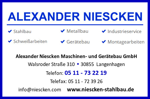 Alexander Niescken Maschinen- und Gertebau GmbH