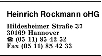 Rockmann oHG, Heinrich