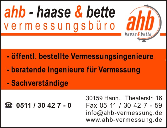 ahb - haase & bette vermessung