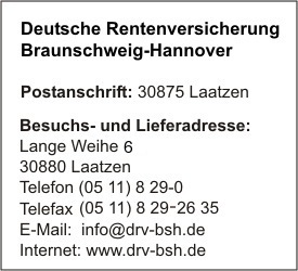 Deutsche Rentenversicherung Braunschweig-Hannover