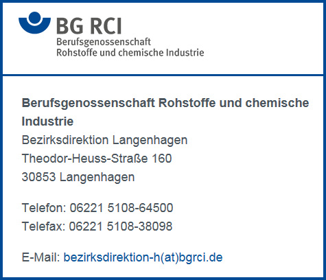 Berufsgenossenschaft Rohstoffe und chemische Industrie